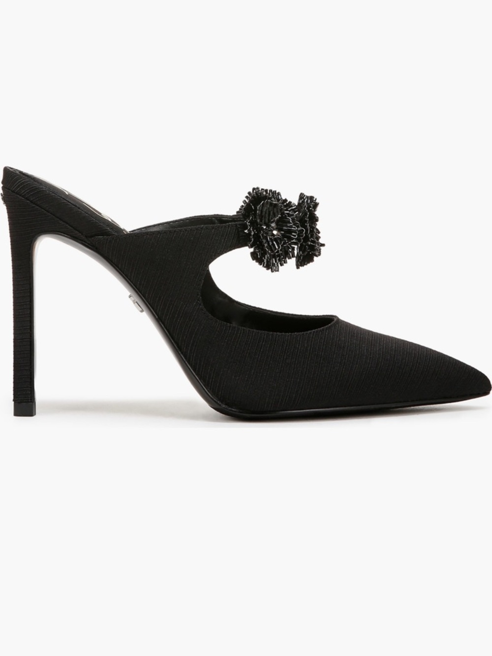🍒2/$90🍒 SAM EDELMAN NWT Amelie Pointed-toe Mule, Beaded Floral Accent - Picture 3 of 11